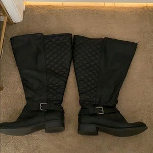 Torrid black EXTENDED wide calf boots